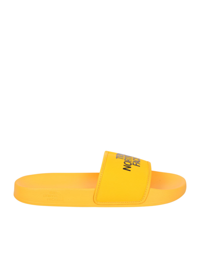 Shop The North Face Base Camp Logo-print Slides In Yellow