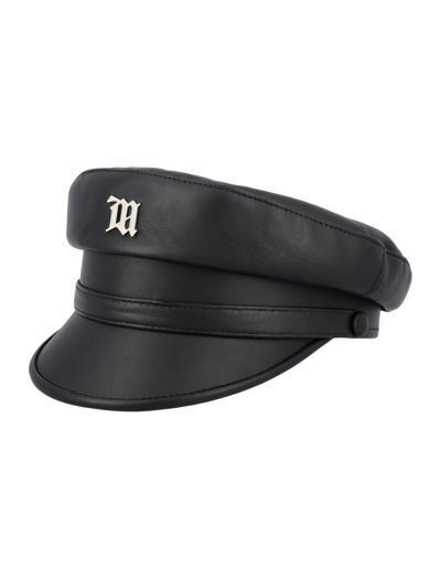 Shop Misbhv Monogram Gavroche Hat In Black