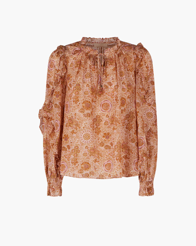 Shop Ulla Johnson Floral Print Manet Blouse In Meadow