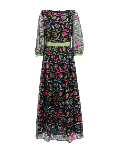 Shop Emporio Armani Long Dress In Fantasia