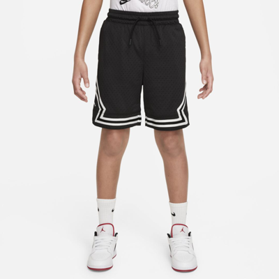 Shop Jordan Air Big Kids' Dri-fit Diamond Shorts In Black