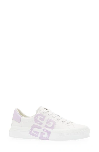 + Josh Smith City Sport Printed Leather Sneakers