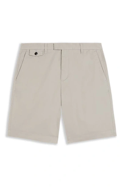 Shop Ted Baker Ashfrd Chino Shorts In Light Grey