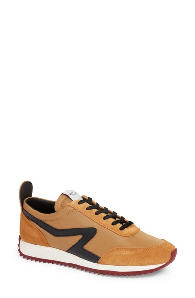 Shop Rag & Bone Retro Runner Sneaker In Mustard