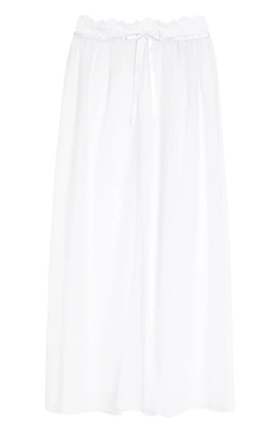 Oh La La Cheri Jeana Sheer Mesh High Waist Slip Skirt In White Modesens 