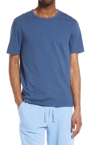 Shop Vince Solid T-shirt In Washed Brisk Blue