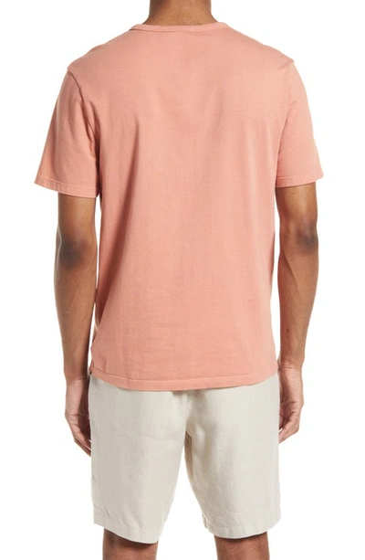 Shop Vince Solid T-shirt In Washed Natural Wine