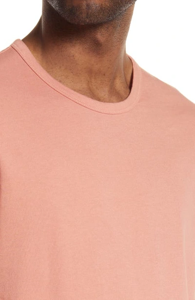 Shop Vince Solid T-shirt In Washed Natural Wine