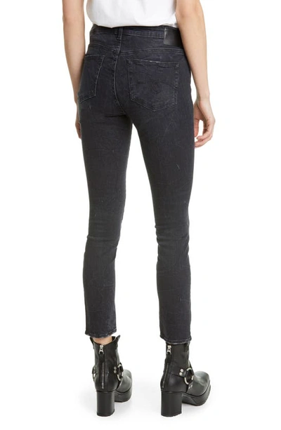 Shop R13 Crossover Skinny Jeans In Black Marble