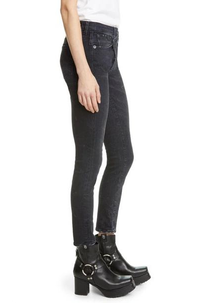 Shop R13 Crossover Skinny Jeans In Black Marble