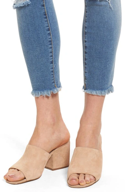 Shop Slink Jeans Frayed Hem Ankle Jeans In Eden
