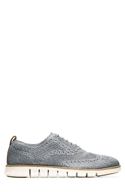Shop Cole Haan Zerogrand Stitchlite Wing Oxford In Ironstone/ Ivory