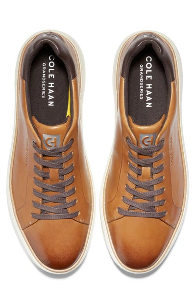 Cole Haan Grandpro Topspin Low Top Sneakers In British Tan
