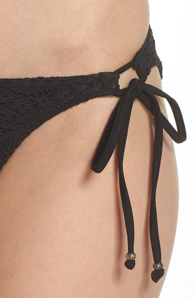 Shop Freya Tie Sides Bikini Bottoms In Black