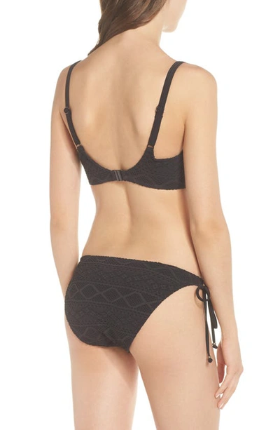 Shop Freya Tie Sides Bikini Bottoms In Black