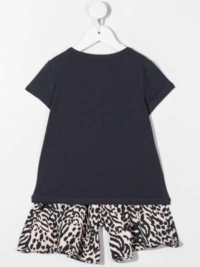 Shop Kenzo Elephant-print Shorts Set In Black