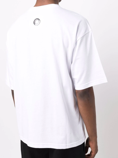 Shop Craig Green Logo-plaque Round-neck T-shirt In White