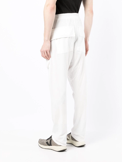Shop Rick Owens Drkshdw Pocket-detail Track Pants In White
