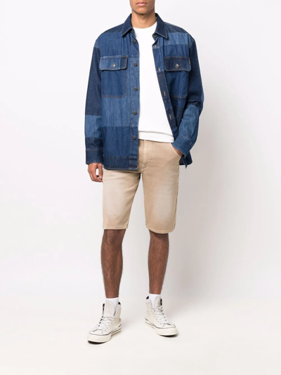 Diesel Drawstring Slim-cut Shorts In Neutrals
