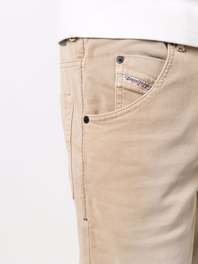 Diesel Drawstring Slim-cut Shorts In Neutrals