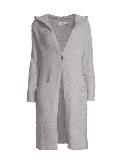 Shop Ugg Women's Judith Hooded Cardgian In Grey