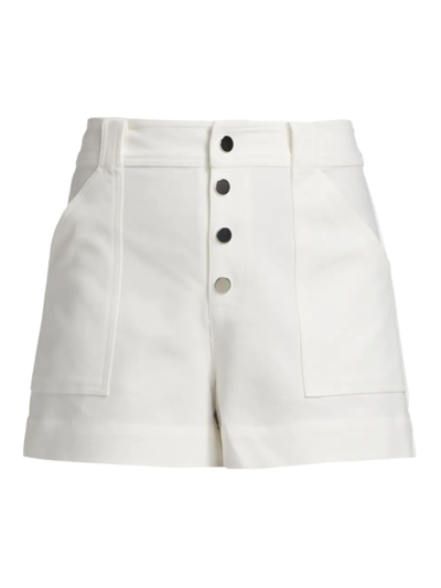 Shop Ramy Brook Women's Roberta Button Fly Shorts In Ivory