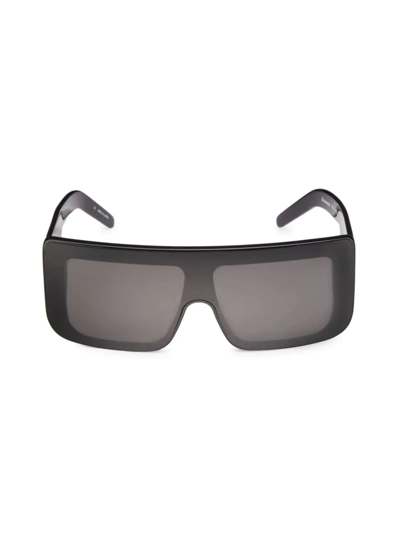 Shop Rick Owens Men's Documenta 60mm Square Sunglasses In Black