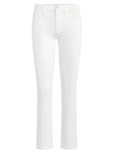 Shop Hudson Women's Nico Mid-rise Straight Maternity Jeans In White