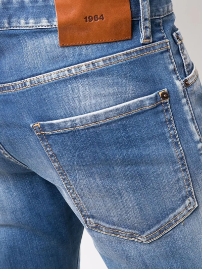 Dsquared2 Stonewashed Skinny Jeans In Oituz Blk Redgd