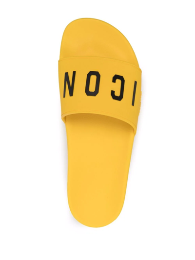Shop Dsquared2 Icon-print Flip Flops In Mixed Colours