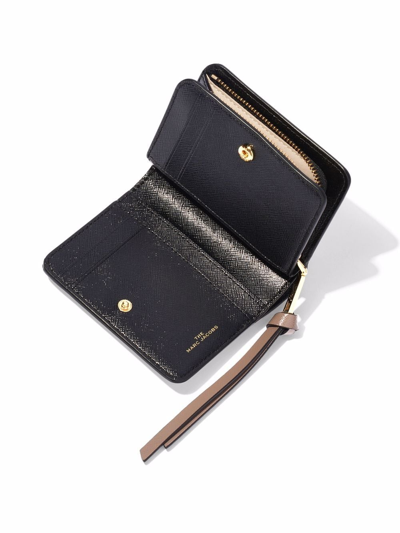 Shop Marc Jacobs The Snapshot Mini Compact Wallet In Black