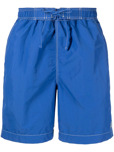 Shop Isabel Marant Contrast-stitched Shorts In Blau