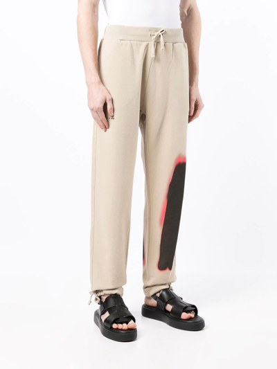 Shop Alyx Graphic-print Track Pants In Braun