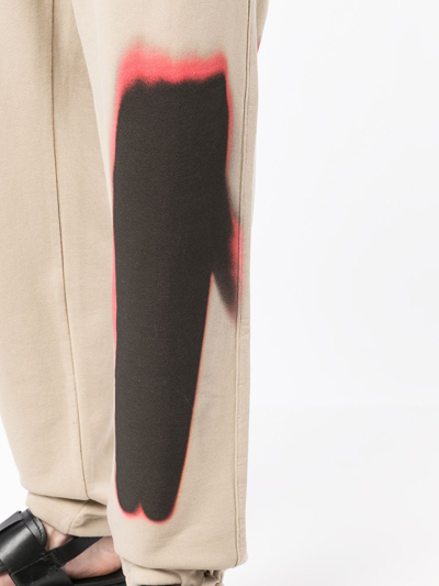 Shop Alyx Graphic-print Track Pants In Braun
