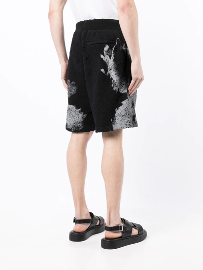 Shop Alyx Graphic-print Track Shorts In Schwarz