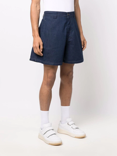 Shop Levi's Denim Family Wide-leg Shorts In Blau