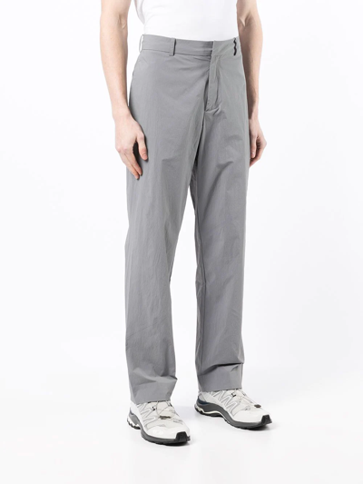 Shop A-cold-wall* Stealth Straight-leg Trousers In Grey