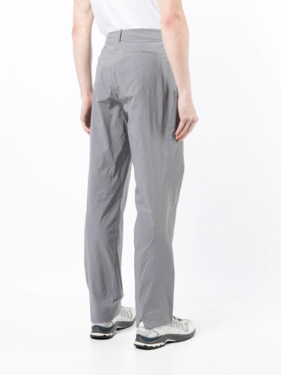 Shop A-cold-wall* Stealth Straight-leg Trousers In Grey