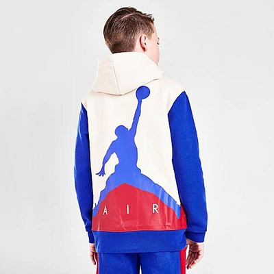 Nike Kids' Jordan Boys' Wild Utility Pullover Hoodie In Racer Blue/white/red  | ModeSens