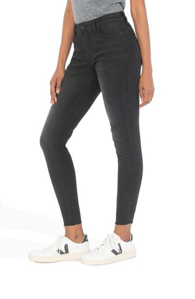 Shop Kut From The Kloth Donna Fab Ab High Waist Ankle Skinny Jeans In Hundred