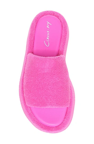 Shop Circus By Sam Edelman Latasha Platform Slide Sandal In Pink Punch