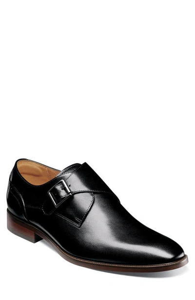 Shop Florsheim Sorrento Monk Strap Shoe In Black