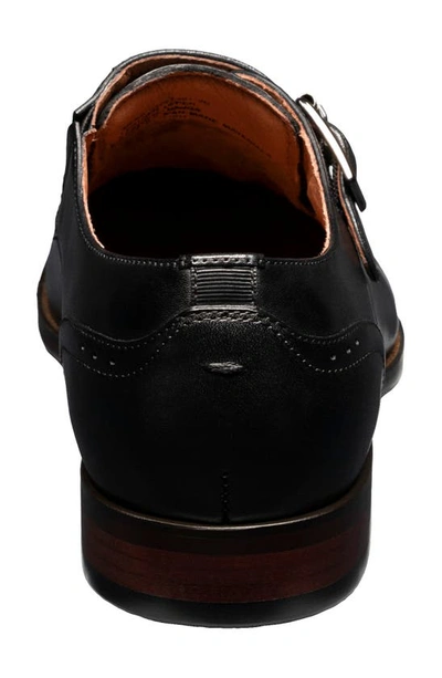Shop Florsheim Sorrento Monk Strap Shoe In Black