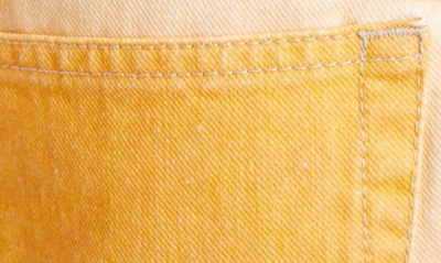 Shop Isabel Marant Neida Patchwork Denim Shorts In Yellow
