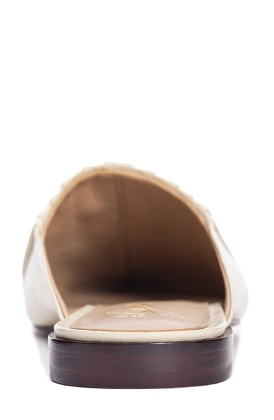 42 Gold Kaylee Leather Mule In Cream