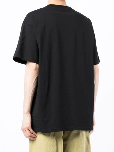 Carhartt Wip Mens Black Pocket Brand-patch Cotton-jersey Sweatshirt In Schwarz