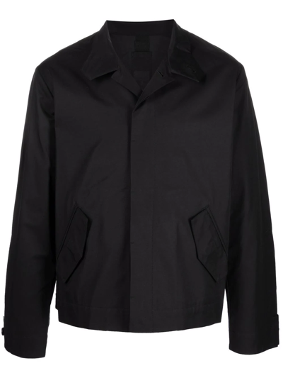 Shop Nike High-neck Button-up Windbreaker In Black