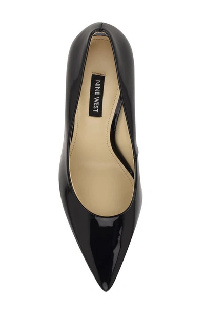 Shop Nine West Fresh Pointed Toe Pump In Black Patent