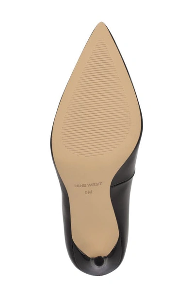 Shop Nine West Fresh Pointed Toe Pump In Black Patent