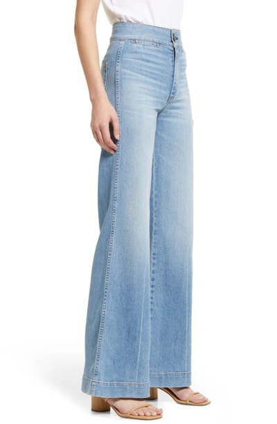 Shop Askk Ny Brighton High Waist Wide Leg Jeans In Keel Over